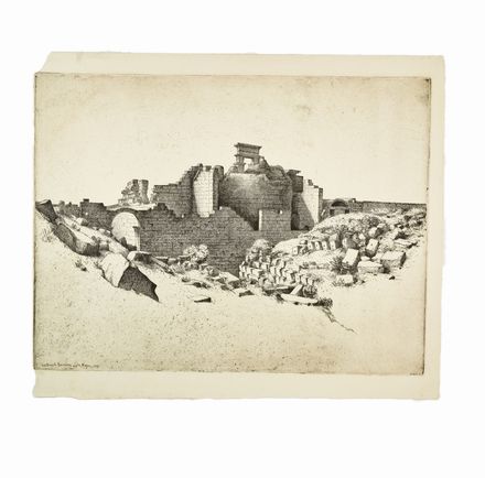  Lino Bianchi Barriviera  (Montebelluna, 1906 - Acilia, 1985) : Insieme di 2 acqueforti dai Paesaggi di Libia.  - Asta Libri & Grafica - Libreria Antiquaria Gonnelli - Casa d'Aste - Gonnelli Casa d'Aste