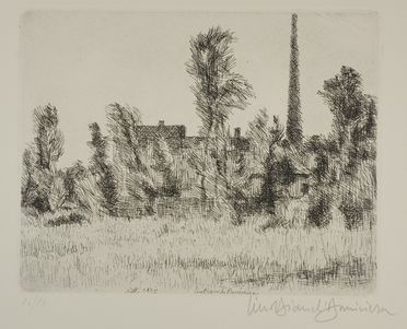 Lino Bianchi Barriviera  (Montebelluna, 1906 - Acilia, 1985) : La piccola fornace a Tor di Quinto.  - Auction Books & Graphics - Libreria Antiquaria Gonnelli - Casa d'Aste - Gonnelli Casa d'Aste