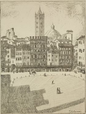  Guido Colucci  (Napoli, 1877 - Roma, 1949) : Lotto composto di 2 incisioni.  - Asta Libri & Grafica - Libreria Antiquaria Gonnelli - Casa d'Aste - Gonnelli Casa d'Aste