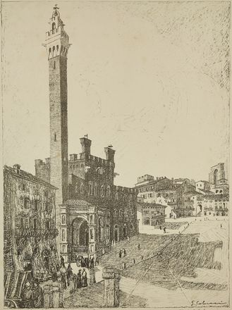  Guido Colucci  (Napoli, 1877 - Roma, 1949) : Lotto composto di 2 incisioni.  - Asta Libri & Grafica - Libreria Antiquaria Gonnelli - Casa d'Aste - Gonnelli Casa d'Aste