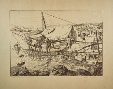  Guido Colucci  (Napoli, 1877 - Roma, 1949) : Lotto composto di 2 incisioni.  - Asta Libri & Grafica - Libreria Antiquaria Gonnelli - Casa d'Aste - Gonnelli Casa d'Aste
