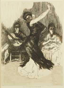  Alexandre Lunois  (Paris, 1863 - 1916) : La Sevillana.  - Asta Libri & Grafica - Libreria Antiquaria Gonnelli - Casa d'Aste - Gonnelli Casa d'Aste
