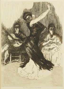  Alexandre Lunois  (Paris, 1863 - 1916) : La Sevillana.  - Auction Books & Graphics - Libreria Antiquaria Gonnelli - Casa d'Aste - Gonnelli Casa d'Aste