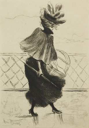  Henri Boutet  (Sainte-Hermine, Vend�e, 1857 - Parigi, 1919) : Nudo femminile di schiena.  - Asta Libri & Grafica - Libreria Antiquaria Gonnelli - Casa d'Aste - Gonnelli Casa d'Aste