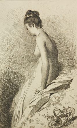  Frank William Brangwyn  (Bruges, 1867 - Ditchling, 1956) : Homme portant une pile de livres.  Charles Joshua Chaplin  (Andelys, 1825 - Parigi, 1891)  - Asta Libri & Grafica - Libreria Antiquaria Gonnelli - Casa d'Aste - Gonnelli Casa d'Aste