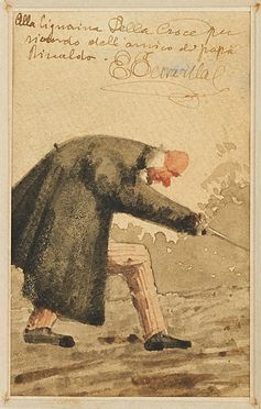  Edoardo Ferravilla  (Milano, 1846 - 1915) : Lotto composto di 2 caricature del Tecoppa.  - Asta Libri & Grafica - Libreria Antiquaria Gonnelli - Casa d'Aste - Gonnelli Casa d'Aste