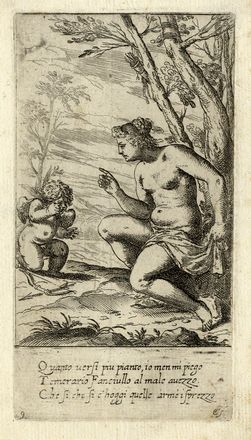  Odoardo Fialetti  (Bologna, 1573 - Venezia, 1638) : Lotto di 5 tavole da Scherzi d'Amore.  - Auction Books & Graphics - Libreria Antiquaria Gonnelli - Casa d'Aste - Gonnelli Casa d'Aste