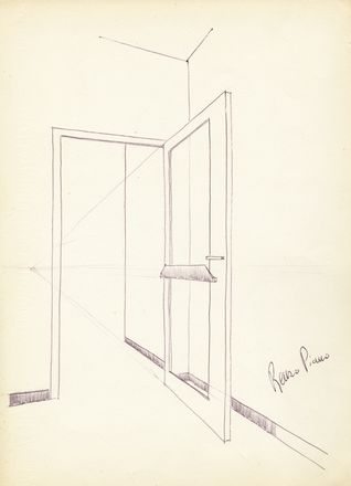  Piano Renzo : Raccolta di 11 disegni originali con firme autografe conservati in una cartella universitaria del celebre architetto (Universit� di Firenze / Facolt� di Architettura), insieme a un ritratto fotografico con firma autografa Architettura  - Auction Books & Graphics - Libreria Antiquaria Gonnelli - Casa d'Aste - Gonnelli Casa d'Aste