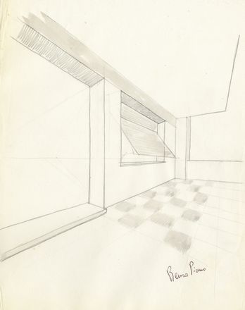  Piano Renzo : Raccolta di 11 disegni originali con firme autografe conservati in una cartella universitaria del celebre architetto (Universit� di Firenze / Facolt� di Architettura), insieme a un ritratto fotografico con firma autografa Architettura  - Auction Books & Graphics - Libreria Antiquaria Gonnelli - Casa d'Aste - Gonnelli Casa d'Aste