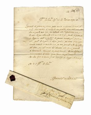 Lettera del Governatore di S. Giovanni Incarico al Duca di Parma a Gradoli.  - Asta Libri & Grafica - Libreria Antiquaria Gonnelli - Casa d'Aste - Gonnelli Casa d'Aste