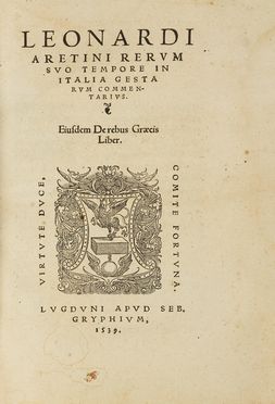  Bruni Leonardo : Rerum suo tempore in Italia gestarum commentarius.  - Asta Libri & Grafica - Libreria Antiquaria Gonnelli - Casa d'Aste - Gonnelli Casa d'Aste