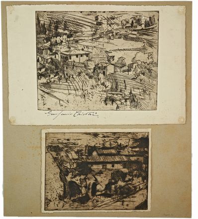 Eugenio Chiostri  (Firenze, 1885 - 1973) : Lotto composto di 5 incisioni.  - Asta Libri & Grafica - Libreria Antiquaria Gonnelli - Casa d'Aste - Gonnelli Casa d'Aste