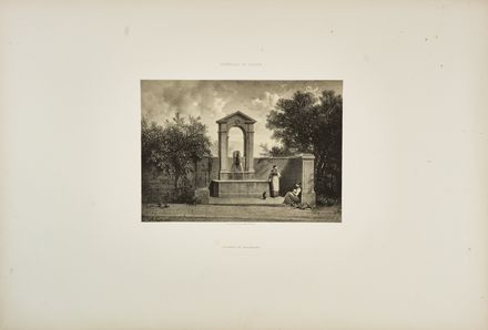  Antonio Fontanesi  (Reggio Emilia, 1818 - Torino, 1882) : Promenade pittoresque par Antonio Fontanesi. 1.re année. Intérieur de Genève.  - Auction Books & Graphics - Libreria Antiquaria Gonnelli - Casa d'Aste - Gonnelli Casa d'Aste