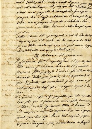  Milizia Francesco : 'Economia pubblica'. Testo presumibilmente autografo.  - Asta Libri & Grafica - Libreria Antiquaria Gonnelli - Casa d'Aste - Gonnelli Casa d'Aste