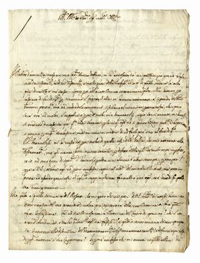  Montanari Geminiano : Lettera autografa firmata.  - Asta Libri & Grafica - Libreria Antiquaria Gonnelli - Casa d'Aste - Gonnelli Casa d'Aste