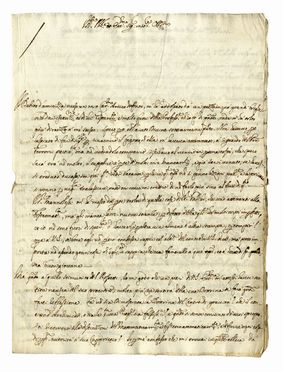  Montanari Geminiano : Lettera autografa firmata. Scienze tecniche e matematiche  - Auction Books & Graphics - Libreria Antiquaria Gonnelli - Casa d'Aste - Gonnelli Casa d'Aste