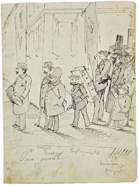  Federico Schianchi  (Modena, 1858 - Roma, 1918) : Lotto di 11 caricature.  - Auction Books & Graphics - Libreria Antiquaria Gonnelli - Casa d'Aste - Gonnelli Casa d'Aste