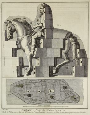  Robert Bernard  (Parigi, 1734 - 1786) : Sculpture, Fonte des Statues Equestres  - Auction Books & Graphics - Libreria Antiquaria Gonnelli - Casa d'Aste - Gonnelli Casa d'Aste