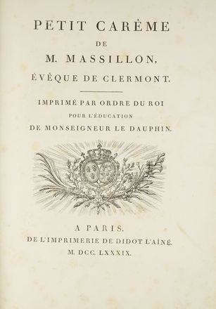  Massillon Jean Baptiste : Petit Carme...  - Asta Libri & Grafica - Libreria Antiquaria Gonnelli - Casa d'Aste - Gonnelli Casa d'Aste