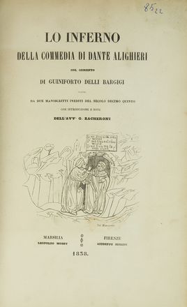  Alighieri Dante : Lo Inferno.  Antonio Cesari  - Asta Libri & Grafica - Libreria Antiquaria Gonnelli - Casa d'Aste - Gonnelli Casa d'Aste