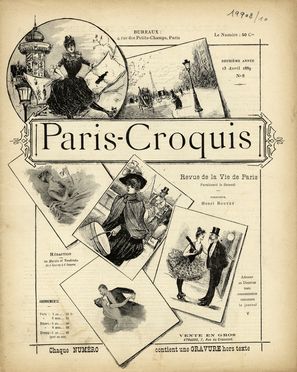  Henri Boutet  (Sainte-Hermine, Vend�e, 1857 - Parigi, 1919) : Paris-Croquis.  - Asta Libri & Grafica - Libreria Antiquaria Gonnelli - Casa d'Aste - Gonnelli Casa d'Aste