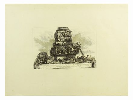  Giovanni Battista Piranesi  (Mogliano Veneto, 1720 - Roma, 1778) : Lotto di 55 tavole da Le Antichit� romane (Tomo IV e Tomo II) ed altre raccolte. Francesco Piranesi, Monumenti degli Scipioni  Francesco Piranesi  (Roma,  - Parigi, 1810)  - Auction Books & Graphics - Libreria Antiquaria Gonnelli - Casa d'Aste - Gonnelli Casa d'Aste