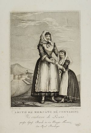  Carlo Lasinio  (Treviso, 1759 - Pisa, 1838) : Lotto di 32 tavole da I costumi dei contadini della Toscana.  - Auction Books & Graphics - Libreria Antiquaria Gonnelli - Casa d'Aste - Gonnelli Casa d'Aste