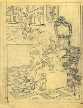  Maria Augusta Cavalieri  (Firenze, 1900 - Pelago, 1982) : Lotto di 2 disegni.  - Asta Libri & Grafica - Libreria Antiquaria Gonnelli - Casa d'Aste - Gonnelli Casa d'Aste