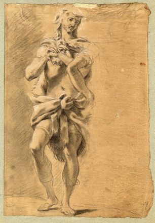  Jacopo Alessandro Calvi (detto il Sordino)  (Bologna, 1740 - 1815) : Studio per figura di Ercole.  - Asta Libri & Grafica - Libreria Antiquaria Gonnelli - Casa d'Aste - Gonnelli Casa d'Aste