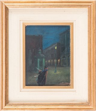  Mario Molinari  (Coazze, 1930 - Torino, 2000) : Notturno.  - Asta Libri & Grafica - Libreria Antiquaria Gonnelli - Casa d'Aste - Gonnelli Casa d'Aste