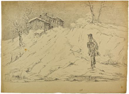  Tullo Golfarelli  (Cesena, 1852 - Bologna, 1928) : Coppia di disegni.  - Asta Libri & Grafica - Libreria Antiquaria Gonnelli - Casa d'Aste - Gonnelli Casa d'Aste