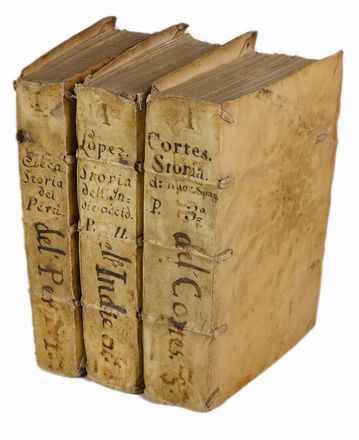  Cieza de Leòn Pedro, Lopez de Gómara Francisco : Historia, over Cronica del Gran Regno del Perù, con la decrittione di tutte le Provincie, e costumi, e riti [...]. Parte prima.  Augustino de Cravaliz  - Asta Libri & Grafica - Libreria Antiquaria Gonnelli - Casa d'Aste - Gonnelli Casa d'Aste