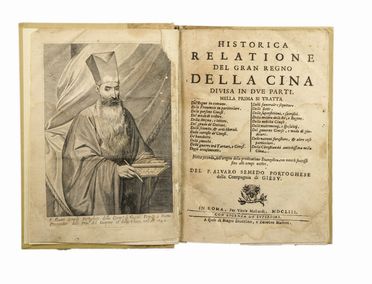  Bartoli Daniello : Della vita e dell'istituto di S. Ignazio fondatore della Compagnia di Gesù...  Alvaro Semedo  (1585 - 1658)  - Asta Libri & Grafica - Libreria Antiquaria Gonnelli - Casa d'Aste - Gonnelli Casa d'Aste