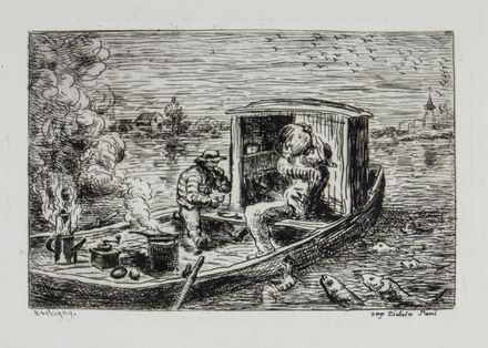  Charles Fran�ois Daubigny  (Parigi, 1817 - 1878) : Voyage en bateau.  - Asta Libri & Grafica - Libreria Antiquaria Gonnelli - Casa d'Aste - Gonnelli Casa d'Aste