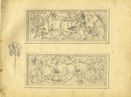  Raffaello Sernesi  (Firenze, 1838 - Bolzano, 1866) : Taccuino di disegni.  - Asta Libri & Grafica - Libreria Antiquaria Gonnelli - Casa d'Aste - Gonnelli Casa d'Aste