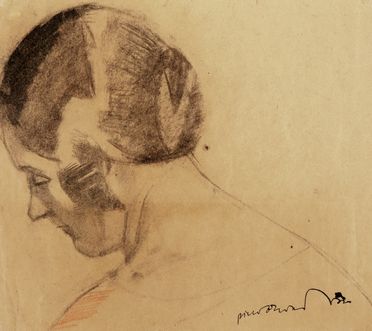  Piero Bernardini  (Firenze, 1891 - 1974) : Volto femminile.  - Auction Books & Graphics - Libreria Antiquaria Gonnelli - Casa d'Aste - Gonnelli Casa d'Aste