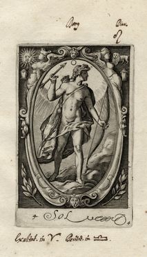  Jacob Matham  (Haarlem, 1571 - 1631) [da] : Saturnus, Jupiter, Mars, Sol, Mercurius.  - Auction Books & Graphics - Libreria Antiquaria Gonnelli - Casa d'Aste - Gonnelli Casa d'Aste