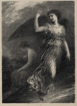  Henri Theodore Fantin-Latour  (Grenoble, 1836 - Buré, 1906) : Lotto composto di 2 incisioni.  - Asta Libri & Grafica - Libreria Antiquaria Gonnelli - Casa d'Aste - Gonnelli Casa d'Aste