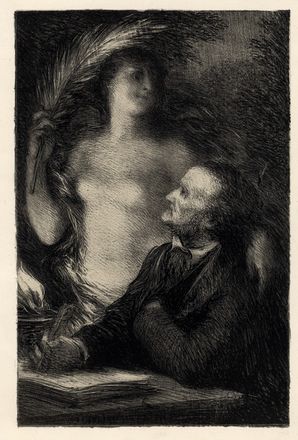  Henri Theodore Fantin-Latour  (Grenoble, 1836 - Buré, 1906) : Lotto composto di 2 incisioni.  - Asta Libri & Grafica - Libreria Antiquaria Gonnelli - Casa d'Aste - Gonnelli Casa d'Aste