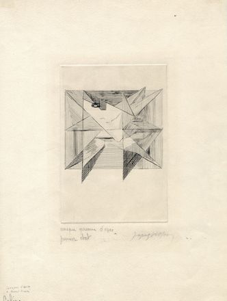  Jacques Villon  (Blainville-Crevon, 1875 - 1963) : La colère.  - Asta Libri & Grafica - Libreria Antiquaria Gonnelli - Casa d'Aste - Gonnelli Casa d'Aste