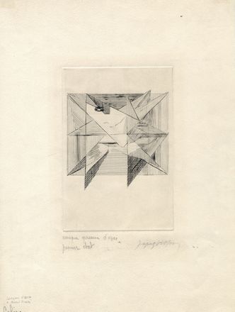  Jacques Villon  (Blainville-Crevon, 1875 - 1963) : La colre.  - Auction Books & Graphics - Libreria Antiquaria Gonnelli - Casa d'Aste - Gonnelli Casa d'Aste