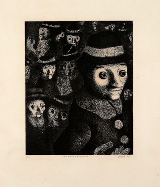  Mario Avati  (Principato di Monaco, 1921 - Parigi, 2009) : Lotto composto di 2 incisioni.  - Asta Libri & Grafica - Libreria Antiquaria Gonnelli - Casa d'Aste - Gonnelli Casa d'Aste