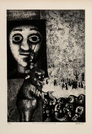  Mario Avati  (Principato di Monaco, 1921 - Parigi, 2009) : Lotto composto di 2 incisioni.  - Asta Libri & Grafica - Libreria Antiquaria Gonnelli - Casa d'Aste - Gonnelli Casa d'Aste