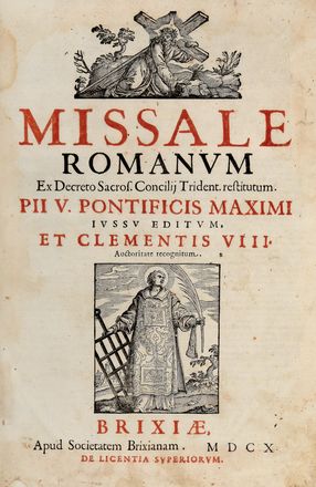 Missale romanum ex decreto sacrosancti concilii tridentini restitutum Pii V Pontifici Maximi iussu editum...  - Asta Libri & Grafica - Libreria Antiquaria Gonnelli - Casa d'Aste - Gonnelli Casa d'Aste