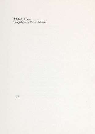  Munari Bruno : Alfabeto Lucini progettato da Bruno Munari. Grafica pubblicitaria e design, Arte  - Auction Books & Graphics - Libreria Antiquaria Gonnelli - Casa d'Aste - Gonnelli Casa d'Aste