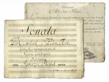  Rutini Giovanni Marco : [Raccolta di Sonate per clavicembalo]. Incisore Giuseppe Poggiali. S.a.  - Asta Libri & Grafica - Libreria Antiquaria Gonnelli - Casa d'Aste - Gonnelli Casa d'Aste