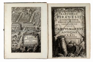  Giovanni Battista Piranesi  (Mogliano Veneto, 1720 - Roma, 1778) : Il Campo Marzio dell'antica Roma.  - Auction Books & Graphics - Libreria Antiquaria Gonnelli - Casa d'Aste - Gonnelli Casa d'Aste