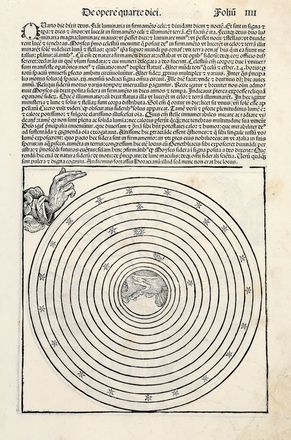  Michael Wolgemut  (Norimberga, 1434 - 1519) : La creazione del firmamento (r). La creazione dei pesci e degli uccelli (v).  - Auction Books & Graphics - Libreria Antiquaria Gonnelli - Casa d'Aste - Gonnelli Casa d'Aste