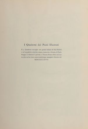  Valry Paul : Le Cimitire Marin.  Walter Piacesi  (Ascoli Piceno, 1929), Federico Garca Lorca, Renato Guttuso  (Bagheria, 1911 - Roma, 1987), Saul Bulich  - Asta Libri & Grafica - Libreria Antiquaria Gonnelli - Casa d'Aste - Gonnelli Casa d'Aste