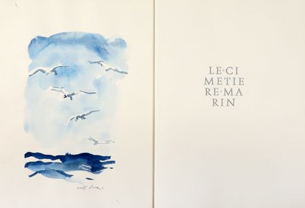  Valéry Paul : Le Cimitière Marin.  Walter Piacesi  (Ascoli Piceno, 1929), Federico García Lorca, Renato Guttuso  (Bagheria, 1911 - Roma, 1987), Saul Bulich  - Asta Libri & Grafica - Libreria Antiquaria Gonnelli - Casa d'Aste - Gonnelli Casa d'Aste